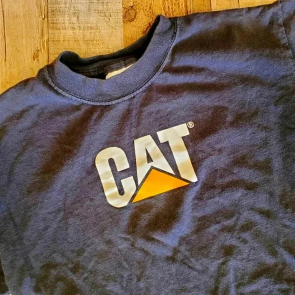 CATERPILLAR | Boys' Black CAT T-Shirt sz L - Picture 2 of 6